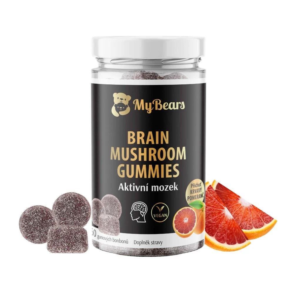 Gumoví medvídci Aktivní mozek s Lion's Mane, Cordycepsem, ženšenem a L-theaninem pro denní mentální výkon — MyBears