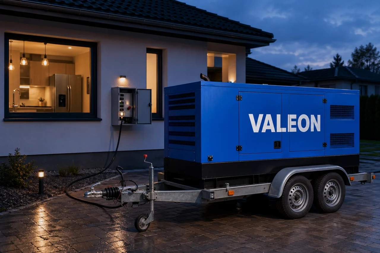 Mobilní elektrocentrála Valeon v praxi — detail