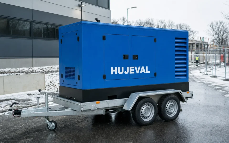 Tichý generátor po česku: jak se za 14 let dostal hluk z 95 na 65 dB — mobilní elektrocentrála Hujeval