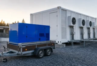 Kontejnerové edge datacentrum: napájení výpočetního výkonu v terénu – mobilní elektrocentrála Valeon