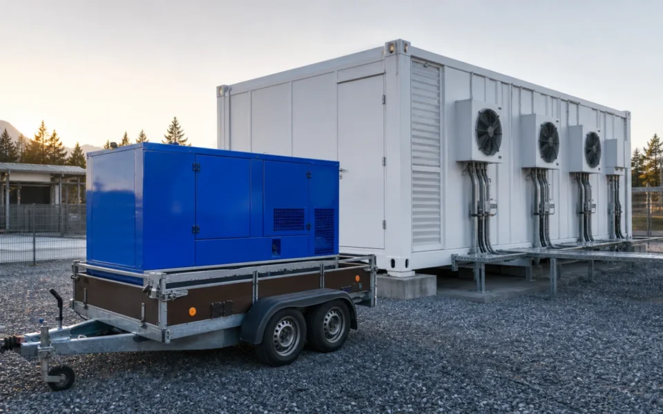 Kontejnerové edge datacentrum: napájení výpočetního výkonu v terénu – mobilní elektrocentrála Valeon